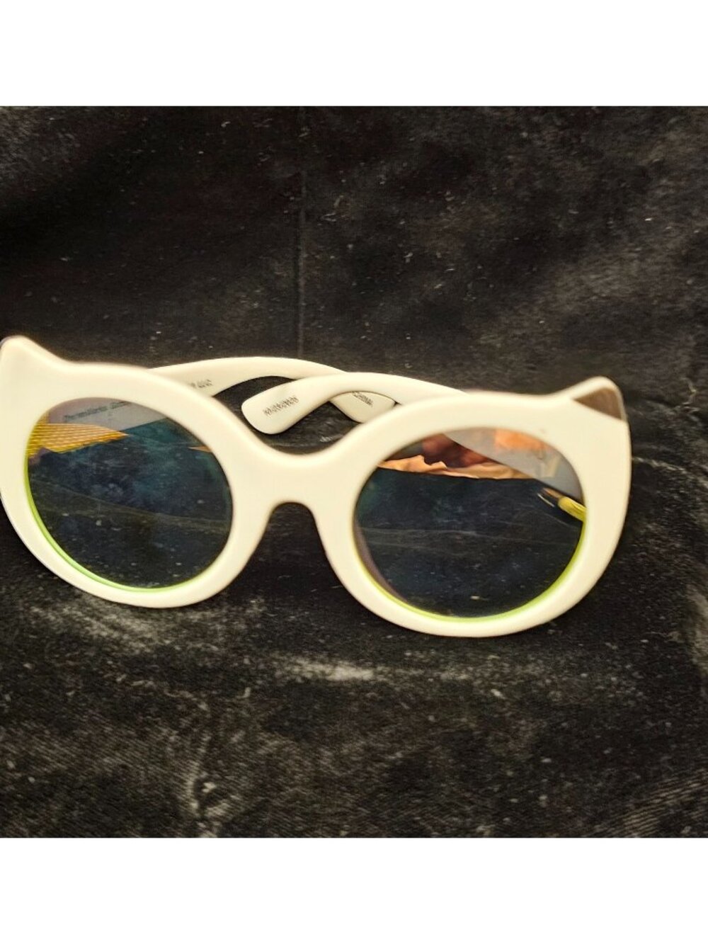 Gabbys Dollhouse Kids Cat-Ear Sunglasses White Frame & Reflective Lenses By Arka